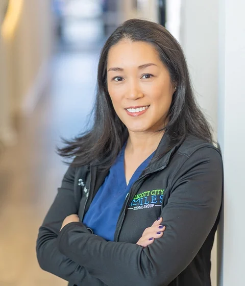 Dr. Monica Tiu, DDS, dental anesthesiologist at Ellicott City Smiles.