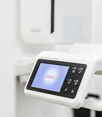 The control panel of the 3D scanner.